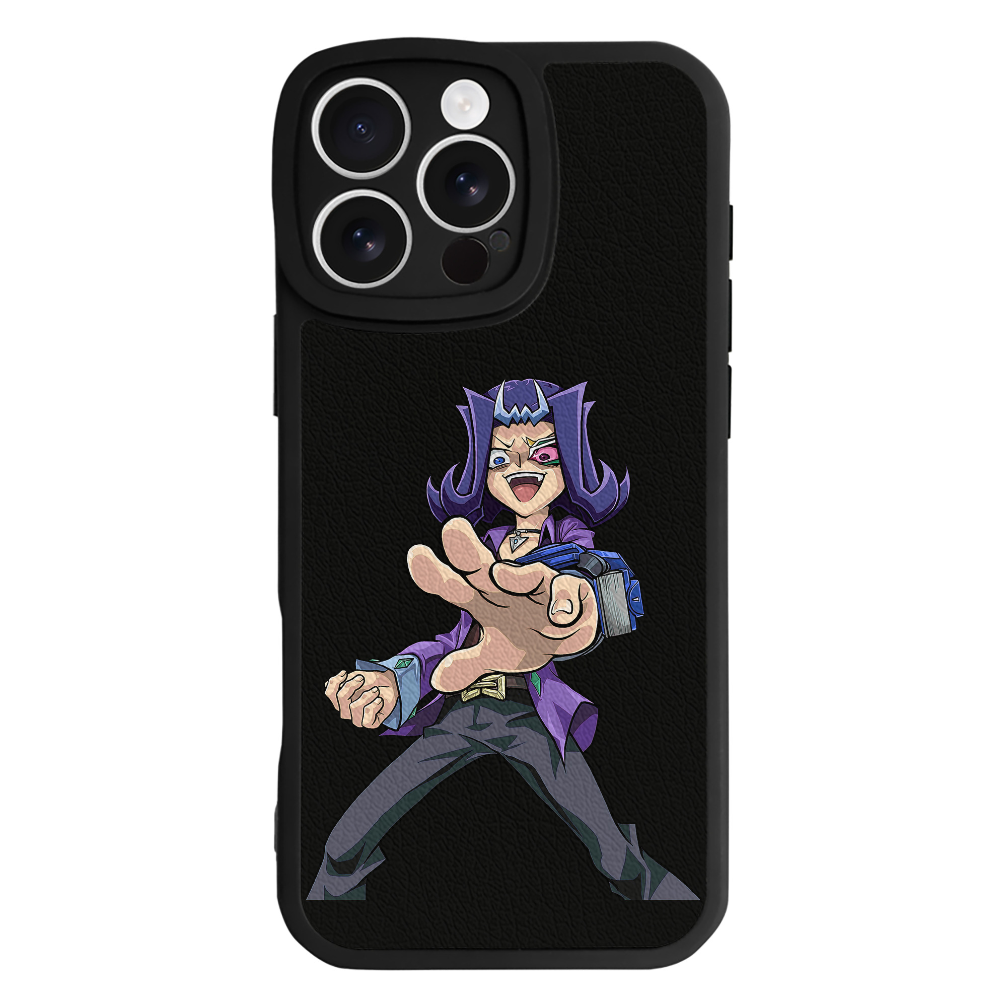 遊☆戯☆王 Yu-Gi-Oh! 【iPhone 16シリーズ対応】シリコンスマホケース（レザー調） 材質：シリコン